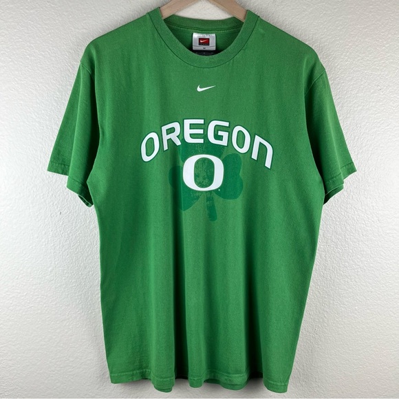 Y2K Nike university of Oregon ducks Irish clover shirt - Picture 1 of 4